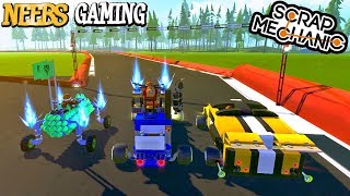 Scrap Mechanic  Crazy Wheels 2 Nascar Edition [upl. by Enaitsirk179]