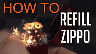 How to refill Zippo Lighter [upl. by Akimed]