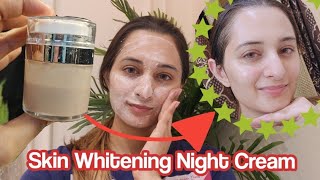 Skin Whitening Night Cream World Best Home Made Night Cream for Bright White Skin [upl. by Morry339]