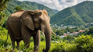 Elephants Roaming Freely on Phukets Big Buddha Road WATCH NOW elefante thailand Wildlife [upl. by Ameh]