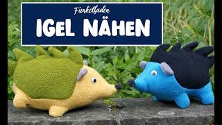 Nähanleitung Igel nähen für Anfänger ganz einfach Kuscheltier nähen aus Stoffresten [upl. by Colline]