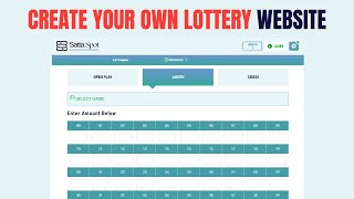 Creat Your Own Lottery website  Start own online lottery business [upl. by Enoitna]