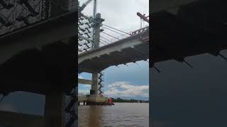 Ponte no Rio Araguaia entre Cocalinho MT e Luiz Alves em São Miguel do Araguaia GO na BR080 [upl. by Llenrup]