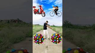 cycle scooty toto car funny video 🤣 shortsfeed viral [upl. by Oznohpla353]