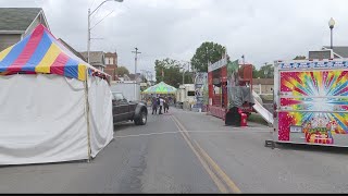 Barnesville Pumpkin Festival King Pumpkin weighin preview [upl. by Nealey377]