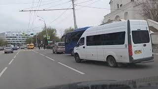 Driving in the center of Astrakhan University Astrakhan Russia [upl. by Haase]