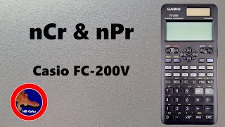 How to solve Combinations and Permutations on the Casio FC200V Financial Calculator [upl. by Gimble30]