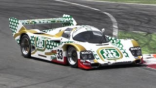 Group C Monsters Racing at Monza  Sauber C11 vs Porsche 962 vs Nissan R91 amp More [upl. by Eillam563]