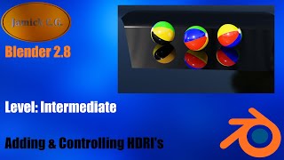 Blender 3D  How to add and control HDRI Backgrounds [upl. by Frymire]