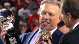 John Elway Dedicates Super Bowl 50 Win to Pat Bowlen  Panthers vs Broncos  NFL [upl. by Marijane]