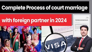 How NRI Couple Do Court Marriage In India NRI Court Marriage Process 2024 [upl. by Dammahom384]