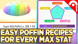 Easy Poffin Recipes for Every Stat Pokemon Brilliant Diamond amp Shining Pearl [upl. by Melvin]