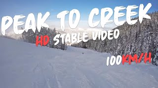 WHISTLER BLACKCOMB TOP TO BOTTOM PEAK TO CREEK HD POV [upl. by Eniretac]