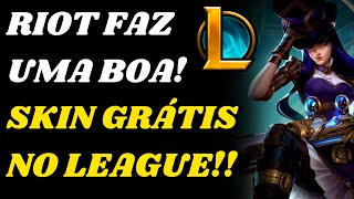 Riot confirma Nova Skin Grátis da Caitlyn  Atualizações no League of Legends [upl. by Ynor]