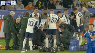 Pray for Rodrigo Bentancur Injury 😖 Leicester City vs Tottenham Hotspur 11 All Goals Highlights [upl. by Boeschen329]