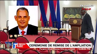 Flash cérémonie de remise de lampliation au nouveau Premier ministre Alix Didier FILSAIME [upl. by Sotnas493]