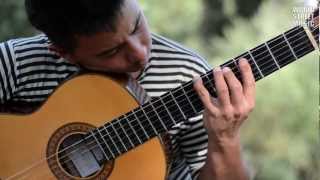 Street Guitar Player Agustin Barrios  La Catedral HD [upl. by Htebasil]