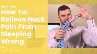 How To Relieve Neck Pain From Sleeping Wrong  Bad Neck Sleeping Wrong [upl. by Ainola181]