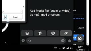 Messenger  Send Media Files mp3 mp4 With Download Option [upl. by Sonya]