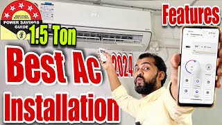 Panasonic 15 Ton 5 Star Inverter Ac Review  Panasonic Ac Installation  Best AC in india 2024 [upl. by Iinde]