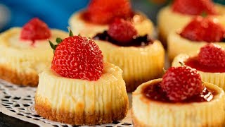 Mini Cheesecake un dessert originale che si prepara in tempi record  SaporitoTV [upl. by Ecinwahs]