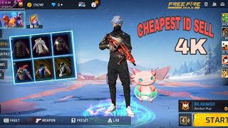 CHEAPEST ID SELL  Free Fire id sell Cheapest Price 4k [upl. by Oab]