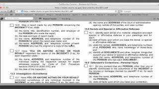 Legal Screen Cast  0001 Form Interrogatory 151 [upl. by Pamelina]