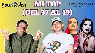 MI TOP de EUROVISIÓN 2024 del puesto 37 al 19 [upl. by Arie924]