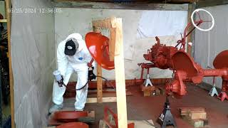 1948 Farmall Cub Restoration  Primer Paint coat 2 [upl. by Loyce]