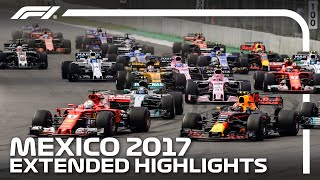 The Day Lewis Hamilton Secured His Fourth Title  2017 Mexico City Grand Prix  Extended Highlights [upl. by Bayly]