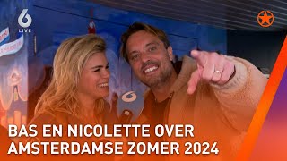 BAS Smit en NICOLETTE van Dam onthullen GASTEN AMSTERDAMSE ZOMER 2024  SHOWNIEUWS [upl. by Nordin990]