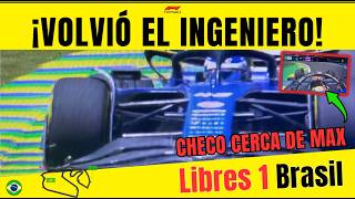 LIBRES F1 BRASIL FRANCO COLAPINTO SUFRE CON EL SETUP SERGIO PÉREZ MEJORA Y NORRIS P1 [upl. by Oilcareh]