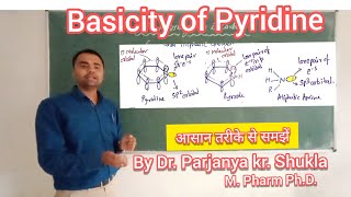 Basicity of Pyridine  Comparison of Basicity of Pyridine Pyrrole amp Aliphatic Amines  In Easy Way [upl. by Ial]