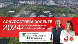 Convocatoria Docente 2024 II [upl. by Hollis]