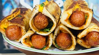 എളുപ്പത്തിൽ ബ്രെഡ് കൊണ്ടൊരു റോൾ Bread Sausage Roll Recipe  ചൂട് കട്ടനൊപ്പം ഇതൊരെണ്ണം മതി  Snacks [upl. by Nailluj]