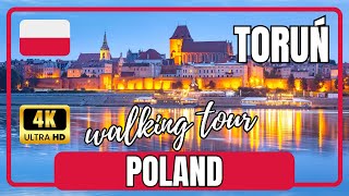 Explore TORUŃ Scenic City Walk in 4K UHD  🇵🇱 Poland Walking Tour 60fps [upl. by Nnewg]