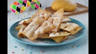 Come fare delle chiacchiere friabili e bollose ricetta con e senza bimby [upl. by Enitsirk]