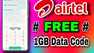 Airtel 1gb Free Data  Airtel Free Data Code 2024  Airtel Me Data Loan Kaise Le [upl. by Atnicaj]