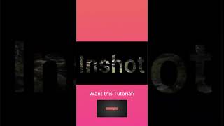 Inshot Intro Text Video Short Preview inshotapp intronotextdownload tutorial inshotapp [upl. by Aon]