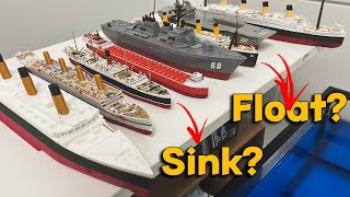 Will All These Ships Sink or Float Review of All Titanic Britannic Edmund Fitzgerald Carpathia [upl. by Enomys]