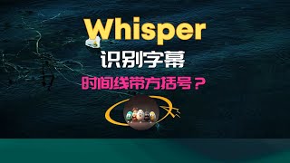 srt翻译君升级！优化Whisper字幕识别：处理带方括号的字幕时间线 [upl. by Aehr372]