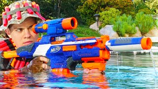 Nerf War Million Subscribers Battle 4 [upl. by Dewey]