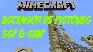 Ascensor de pistones Minecraft 125 SP y multijugador [upl. by Garlan]