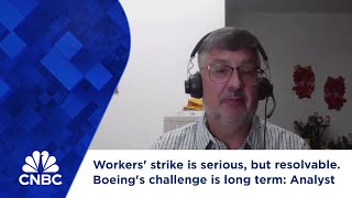 Workers strike is serious but resolvable Boeings challenge is long term Analyst [upl. by Oicnaneb]