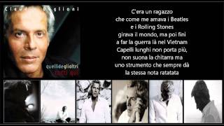 CLAUDIO BAGLIONI  Cera un ragazzo [upl. by Atteyram]