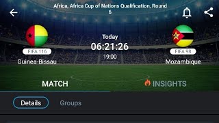 LIVE GuineaBissau VS Mozambique Africa CAF of Nations qualifications Round 6 [upl. by Ytte]