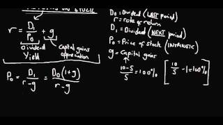 Stock Valuation Constant Growth and Zero Growth [upl. by Devon]