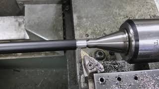 Haas TL2 Threading a 223 Rifle Barrel Dakota Silencer [upl. by Korney]