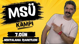 MSÜ KAMPI  Noktalama İşaretleri  7GÜN  PDF  RÜŞTÜ HOCA [upl. by Kamat]