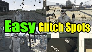 Top 5 Easy Glitch Spots In GTA 5 Online [upl. by Ennairol]